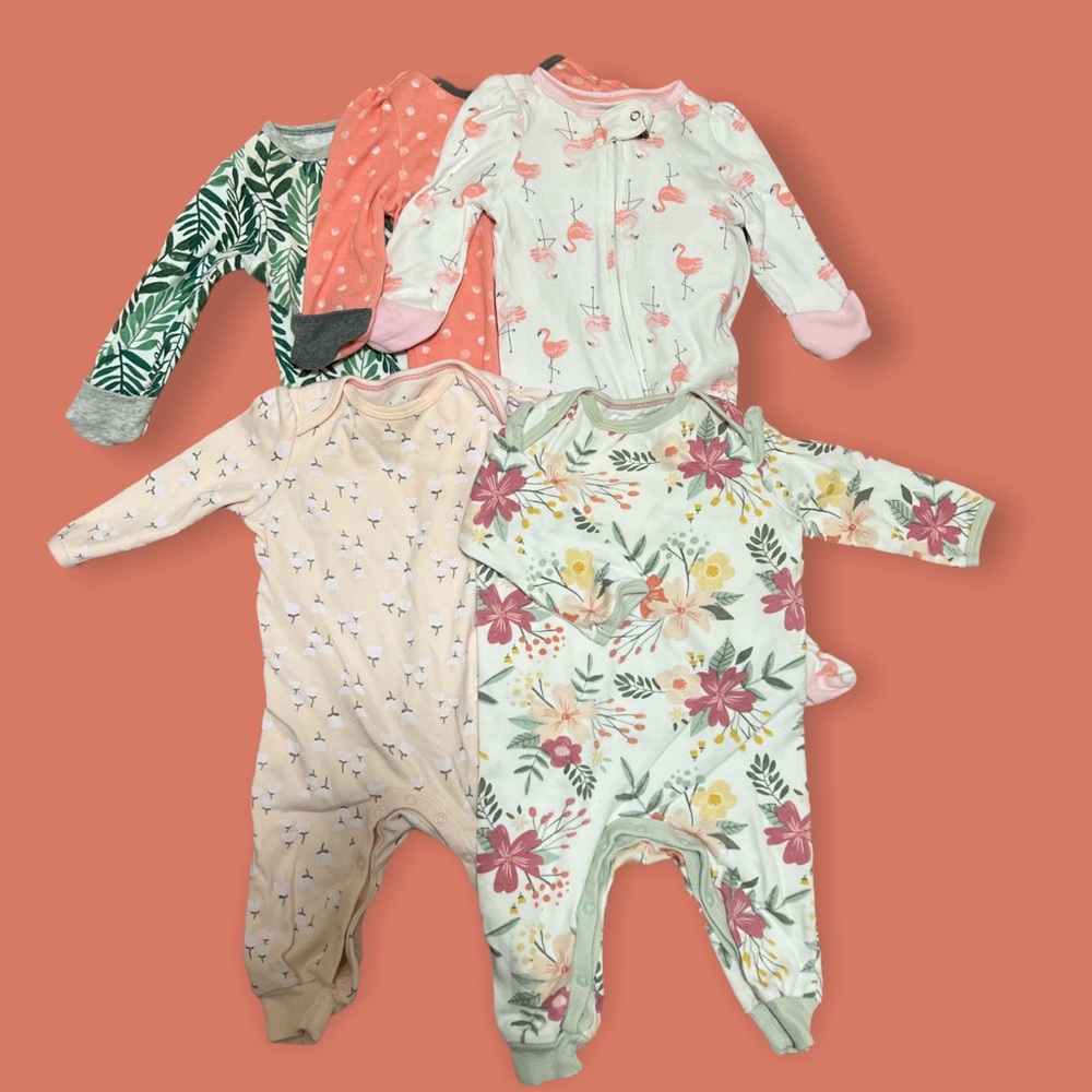 Baby Girl Cloud Island pajama lot